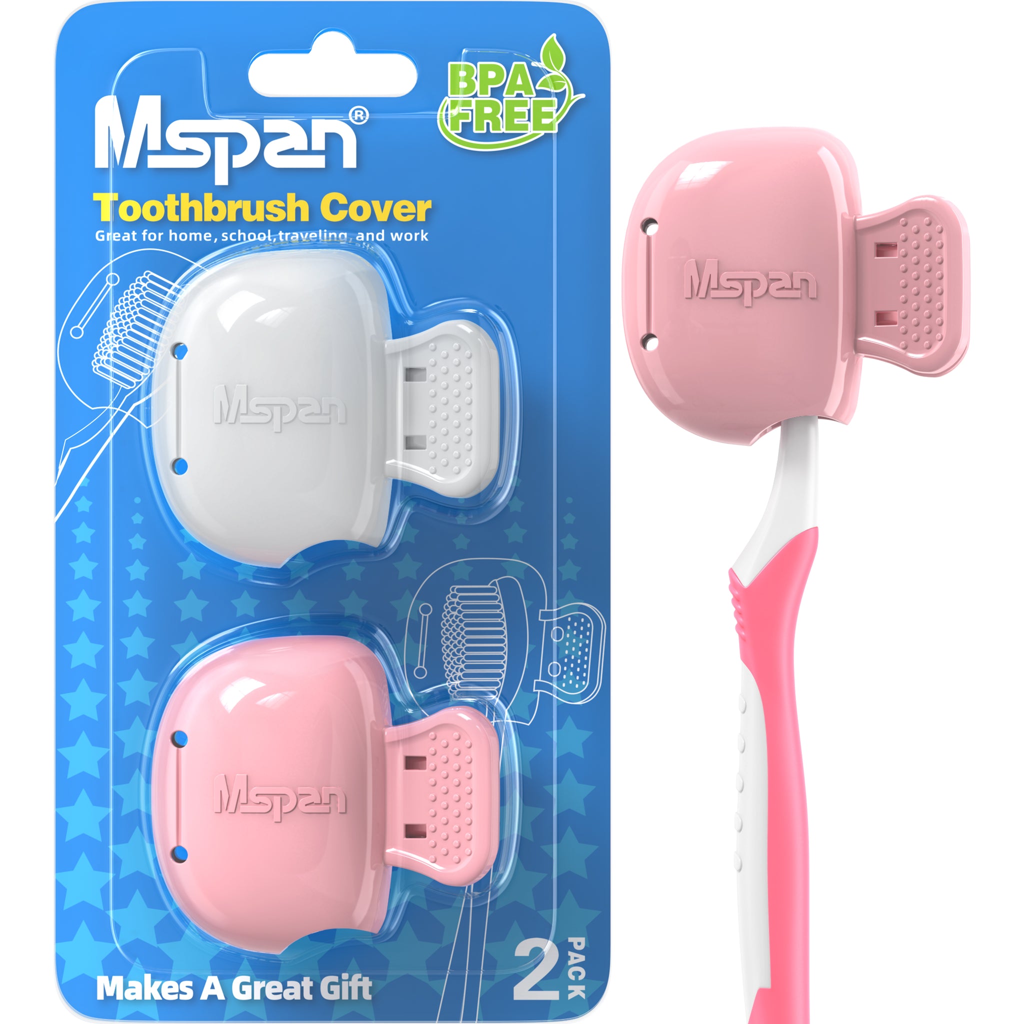MSPAN Toothbrush Razor Holder for Shower Bathroom Accessories